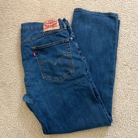 Levi's Relaxed Fit Denim Jeans - Deep Blue - Picture 1 of 4